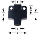 Bremsleitungs-System - Verteilerblock Aluminium (4-fach)