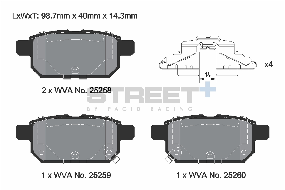 PAGID Racing STREET+ Bremsbeläge