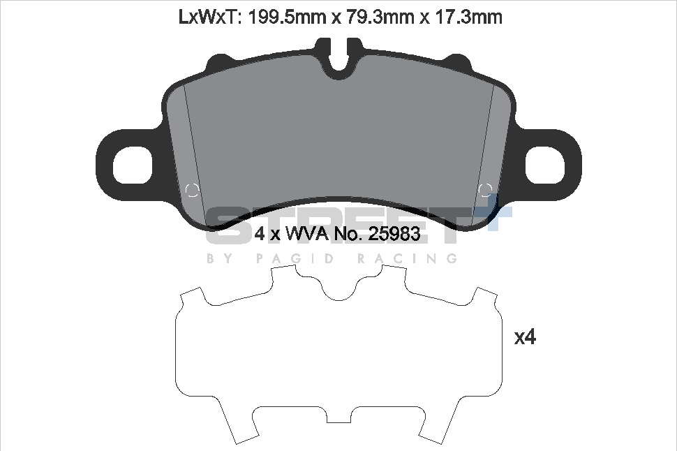PAGID Racing STREET+ Bremsbeläge