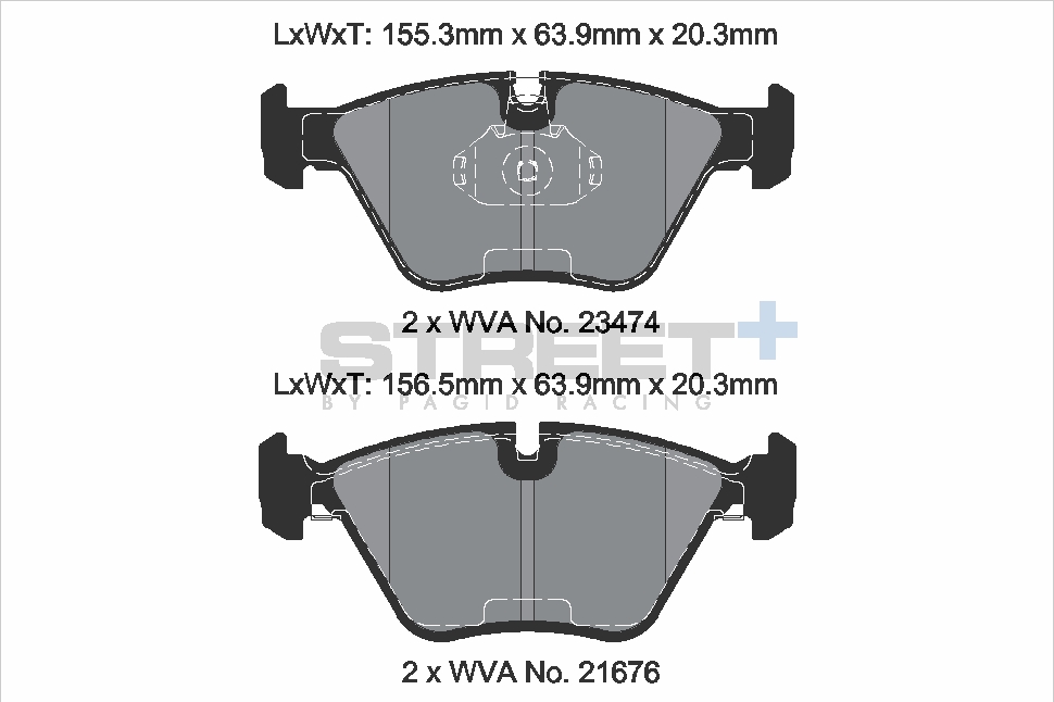 PAGID Racing STREET+ Bremsbeläge