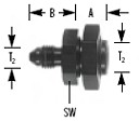 Bremsleitungs-System - Bordwanddurchführung (0°) Bremsrohr female